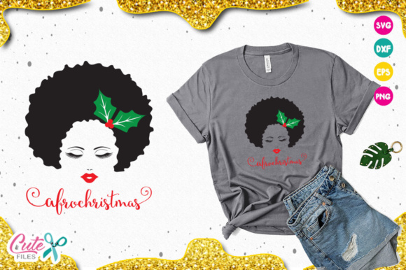 Afro Christmas T-Shirt Designs