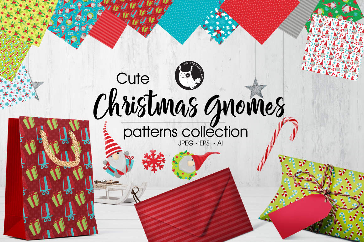 Christmas Gnomes Patterns for Seasonal Design