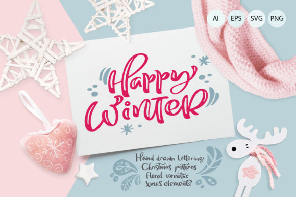 Christmas Lettering Quotes Design for Crafts