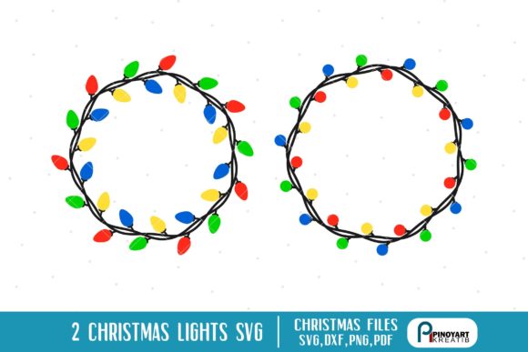 Christmas Light Crafts Graphic Design Asset