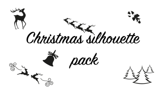Christmas Silhouette Pack for Decorative Elements