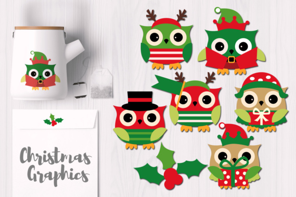 December Christmas Owls