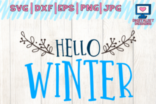 Hello Winter, Christmas, Winter for Crafts