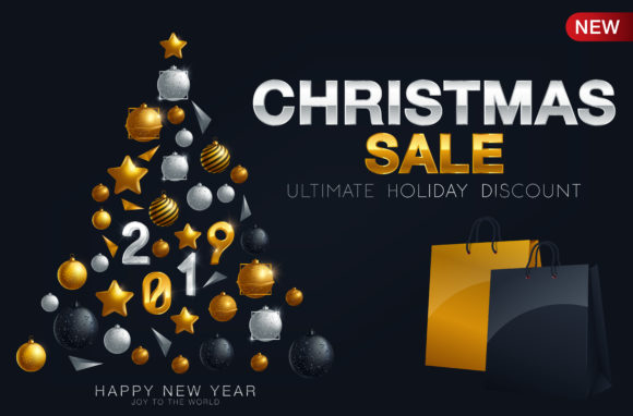 Luxury Christmas Sale Background