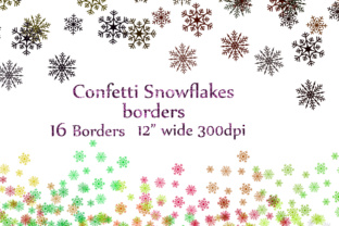 Snowflake Confetti Clipart